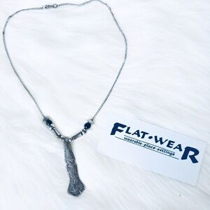 FLATWEAR| By Nancy Puckett Silver Pendant Necklace